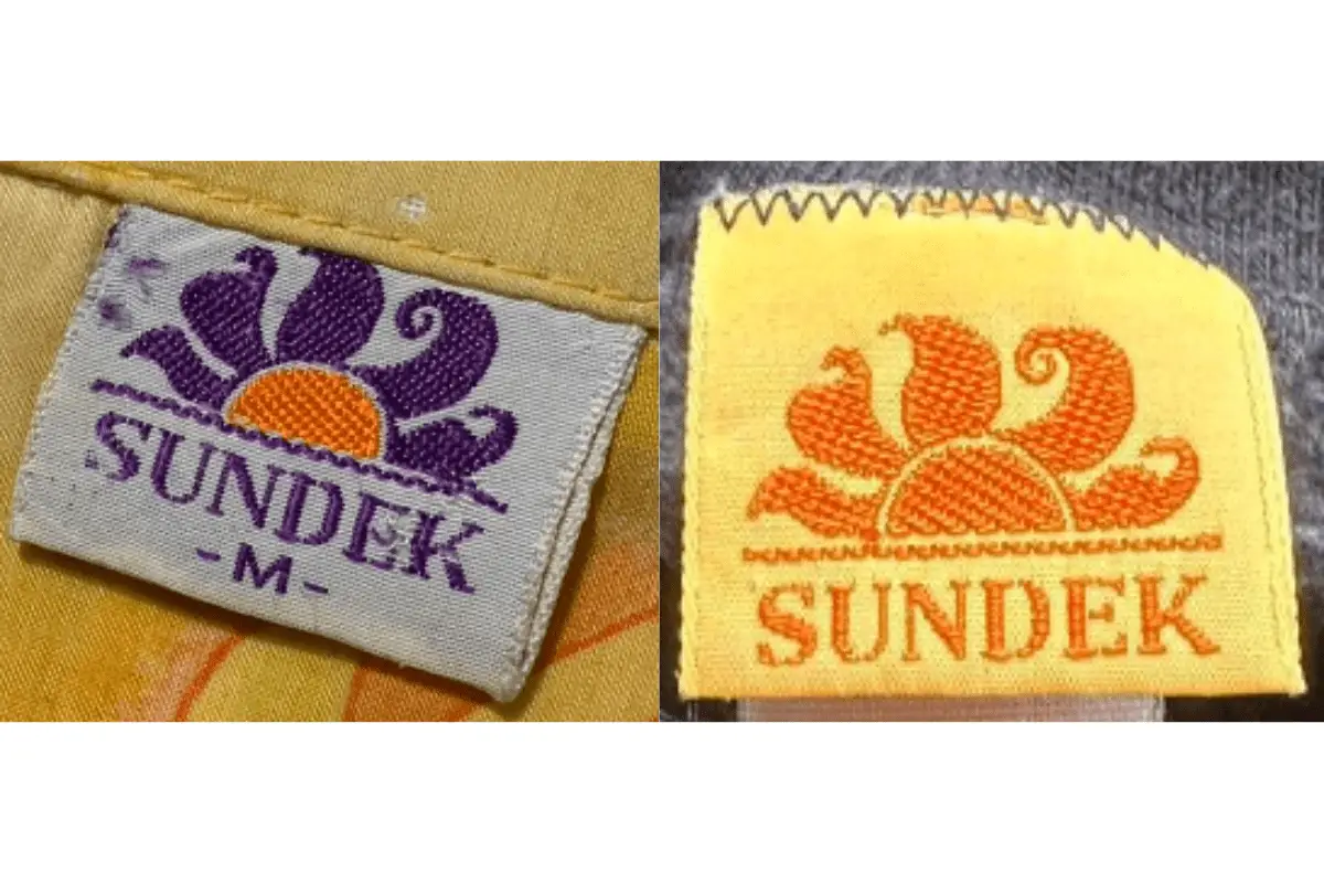 1970s Sundek tags