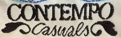 1980s to 1990s Contempo Casuals logo 1