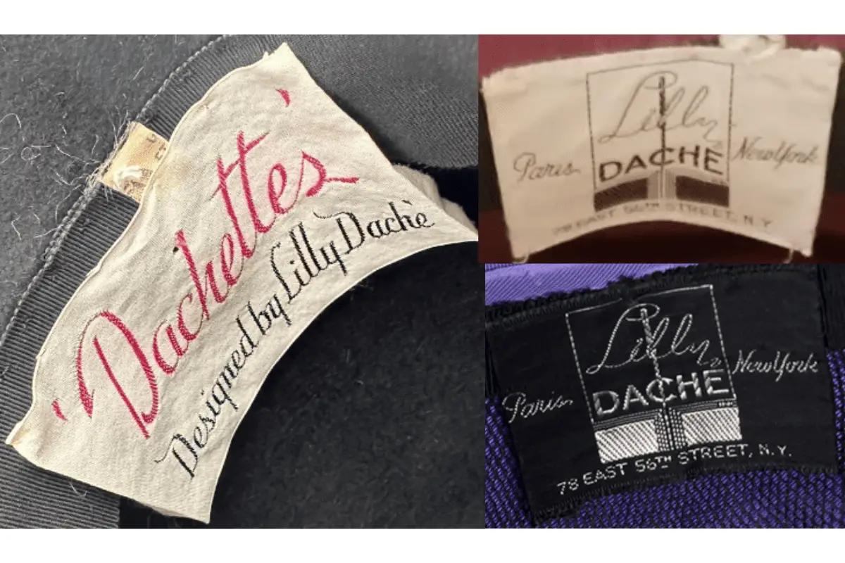 1940s Lilly Dache tags