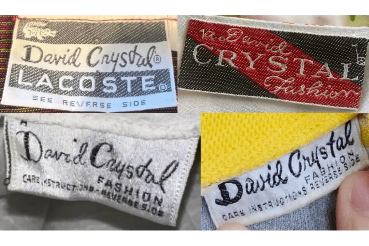 1960s David Crystal tags