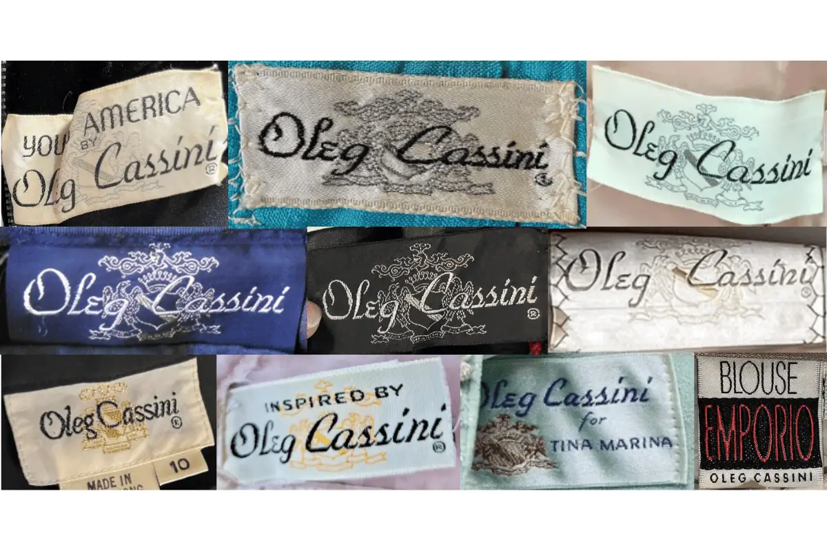 1960s Oleg Cassini tags