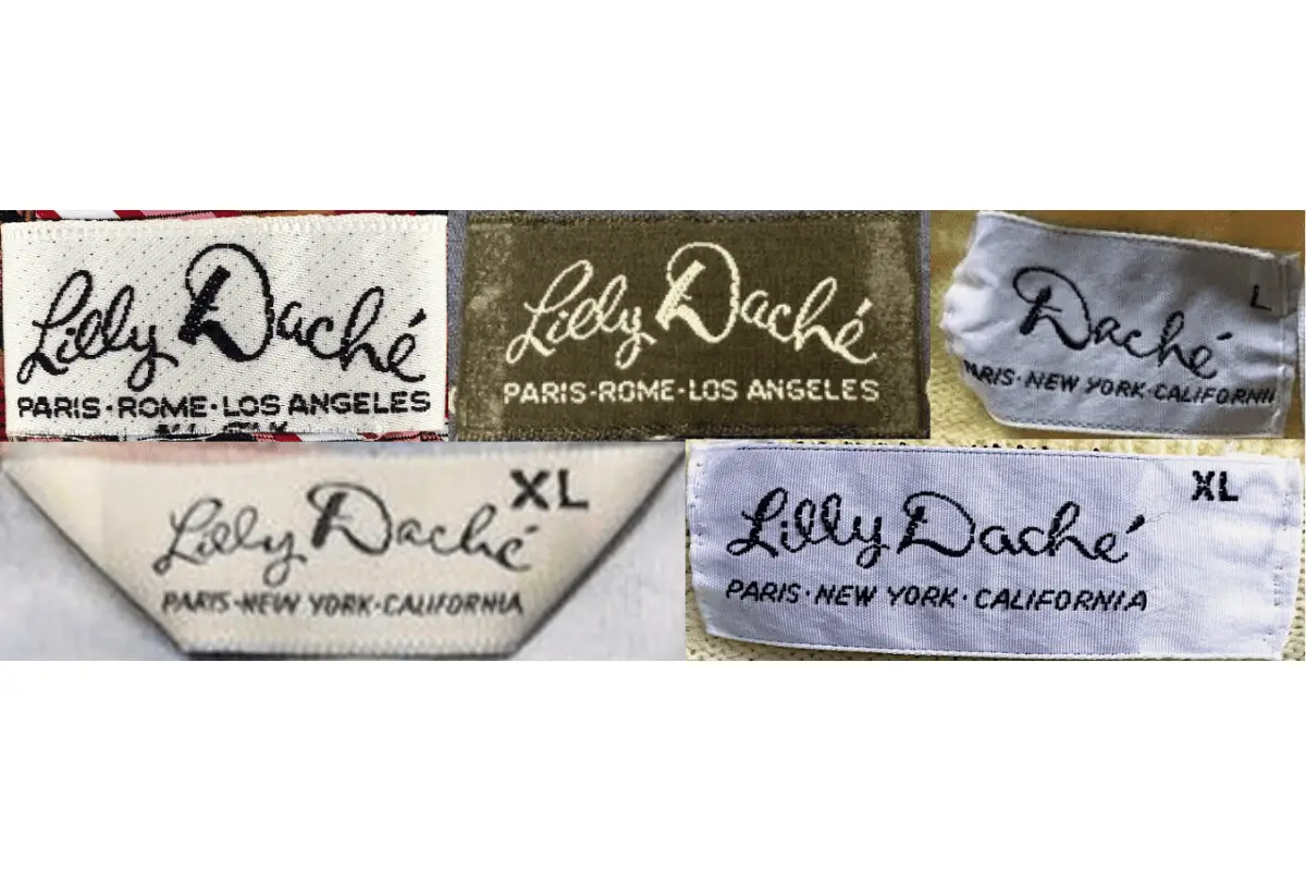 1970s Lilly Dache tags