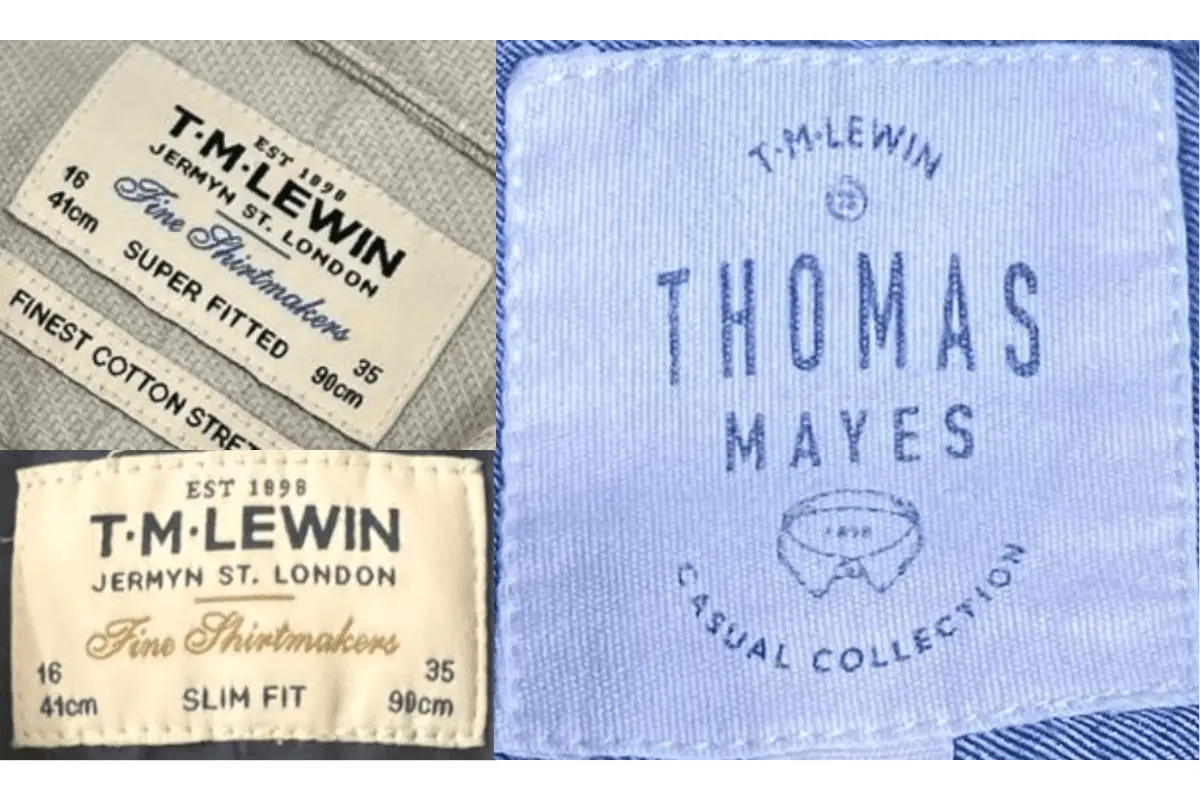 2010s TM Lewin tags