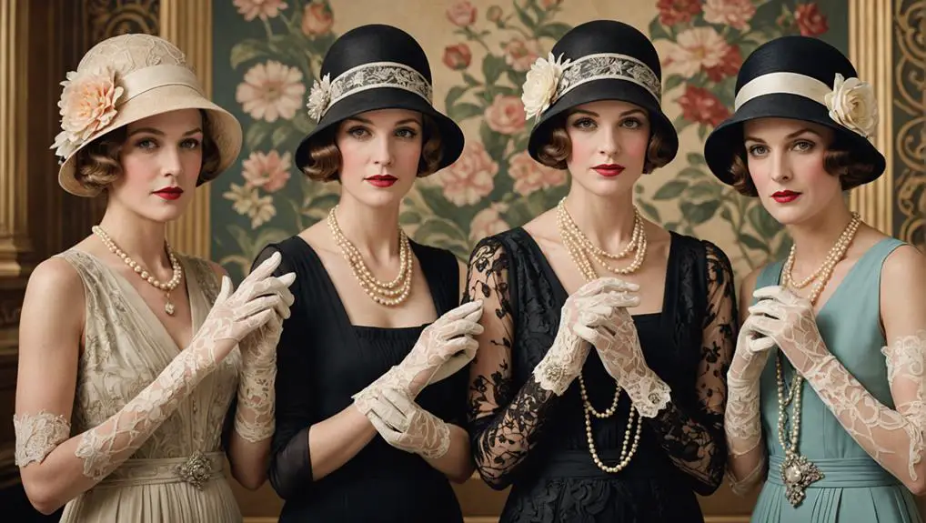 Women’s Fingerless Gloves in the 1920s