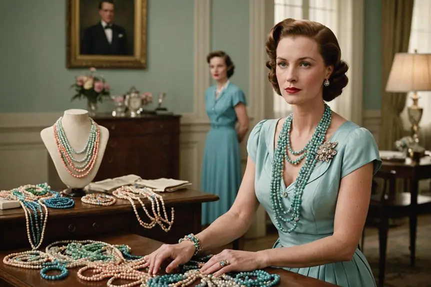 1940s vintage bead necklaces