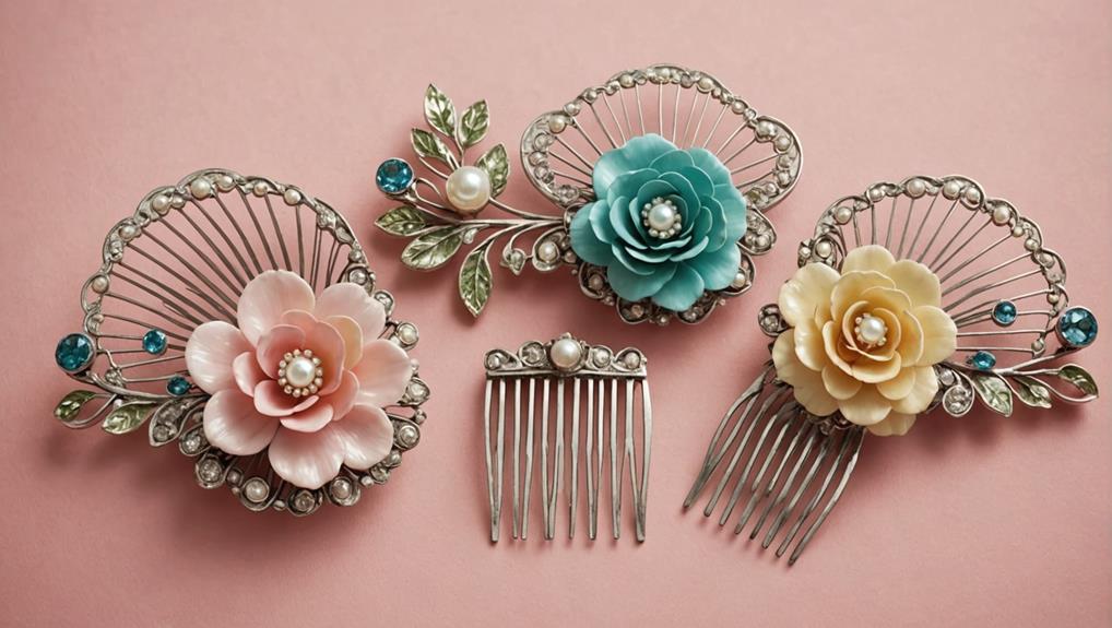 Women’s Decorative Hair Combs in the 1950s