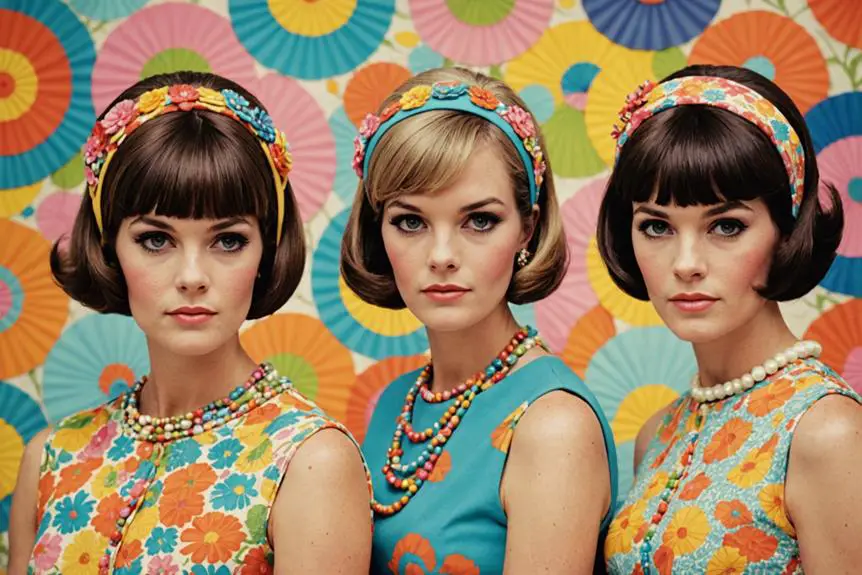 Women’s Bobbed Hair Accessories in the 1960s