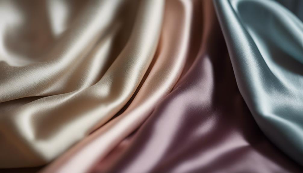 fabric comparison sateen satin silk