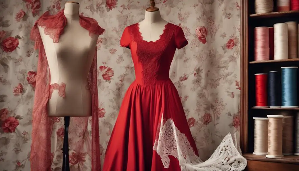 iconic scarlet evening gown