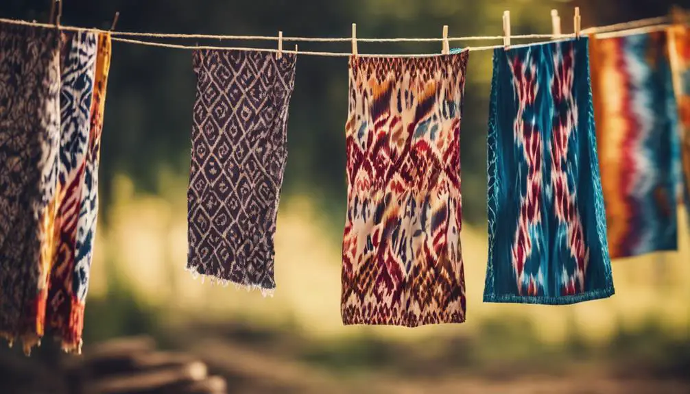 ikat textile dyeing technique