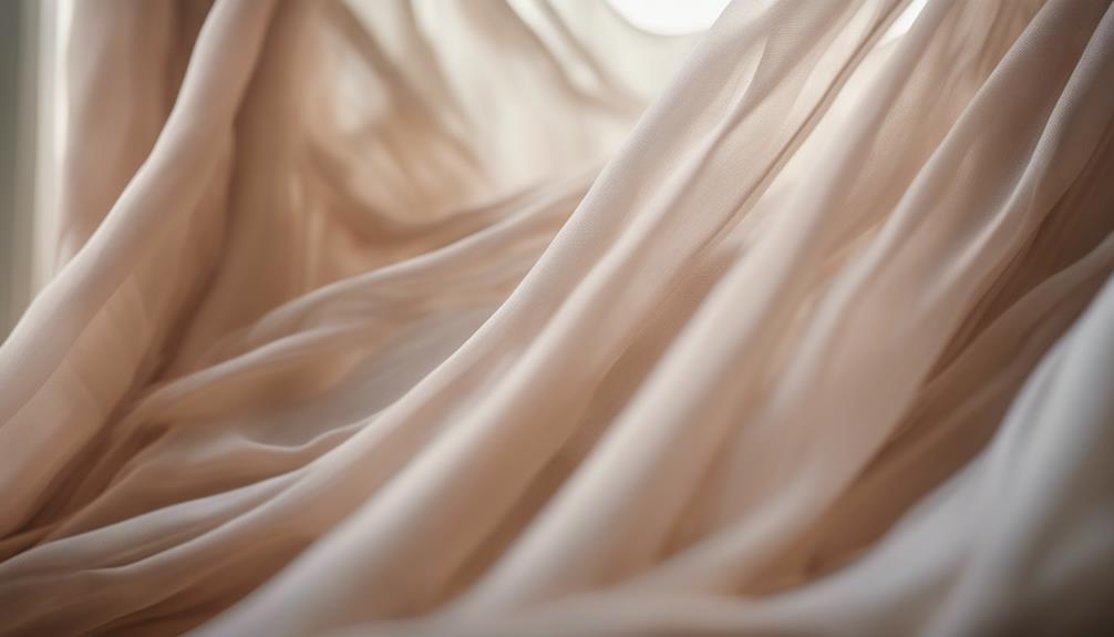 lightweight sheer flowing fabric