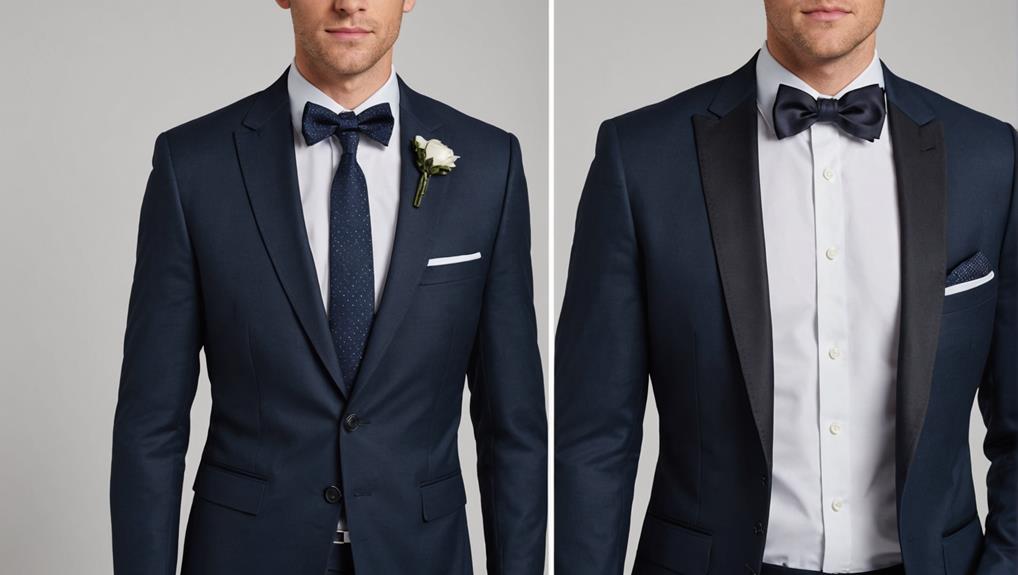 Difference Between a Suit and a Tuxedo