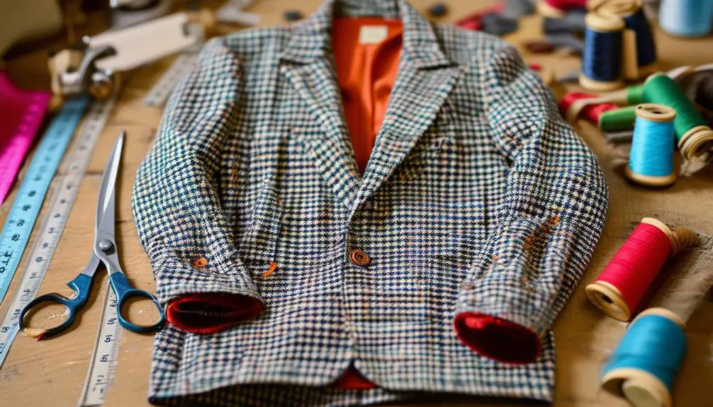 How to Tailor a Vintage Houndstooth Blazer