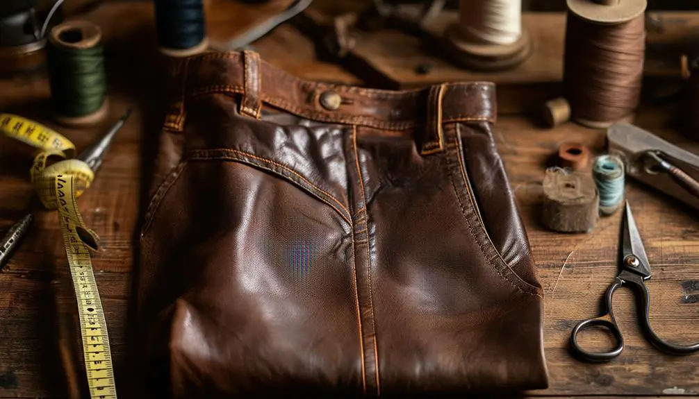 How to Tailor a Vintage Leather Trousers