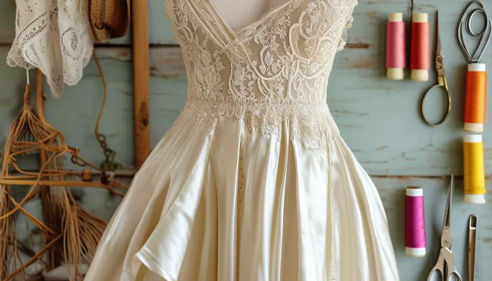 How to Tailor a Vintage Satin Slip Dress