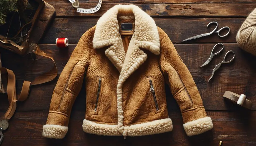 How to Tailor a Vintage Shearling Jacket