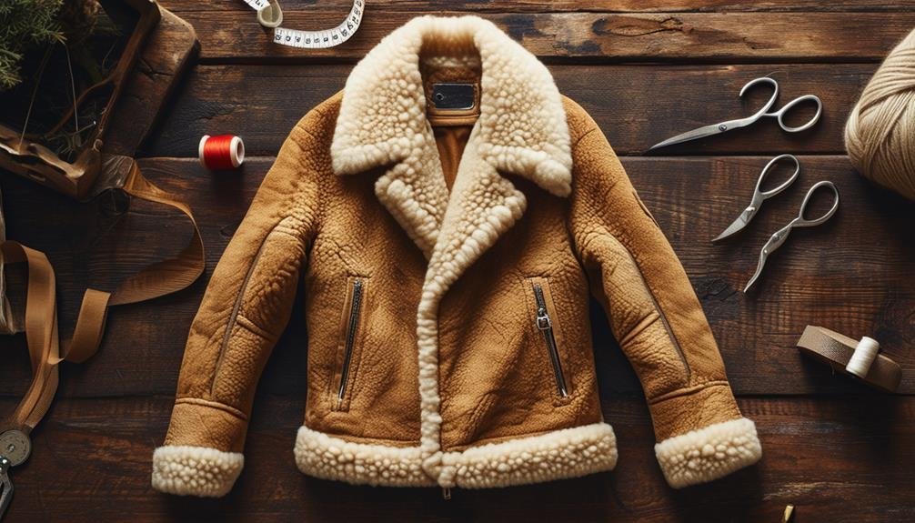 vintage goa sheep skin design やすっぽ leather jk