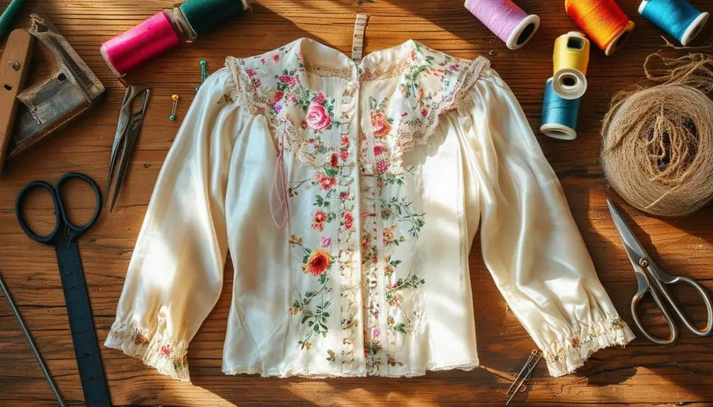 How to Tailor a Vintage Silk Blouse