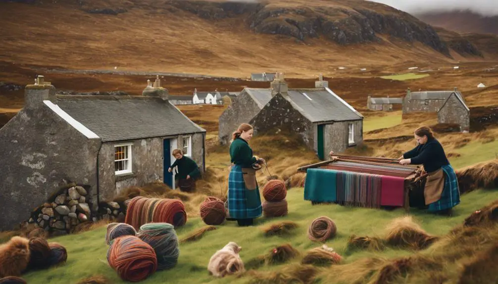 traditional scottish wool fabric