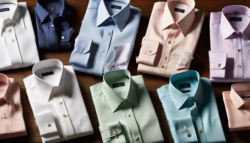 varieties of dress shirts