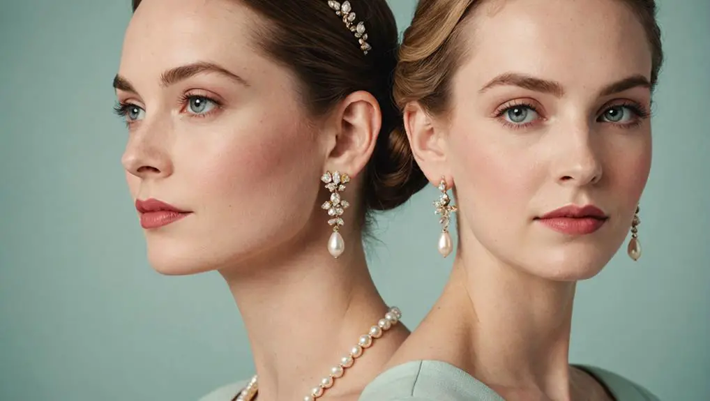 Women’s Drop Earrings in the 1950s