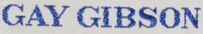 1940s to 1970s Gay Gibson logo