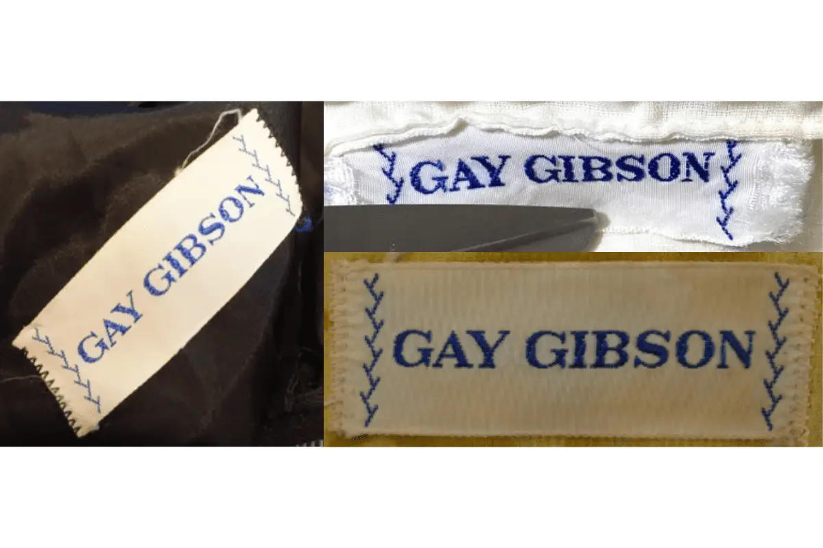 1950s Gay Gibson tags