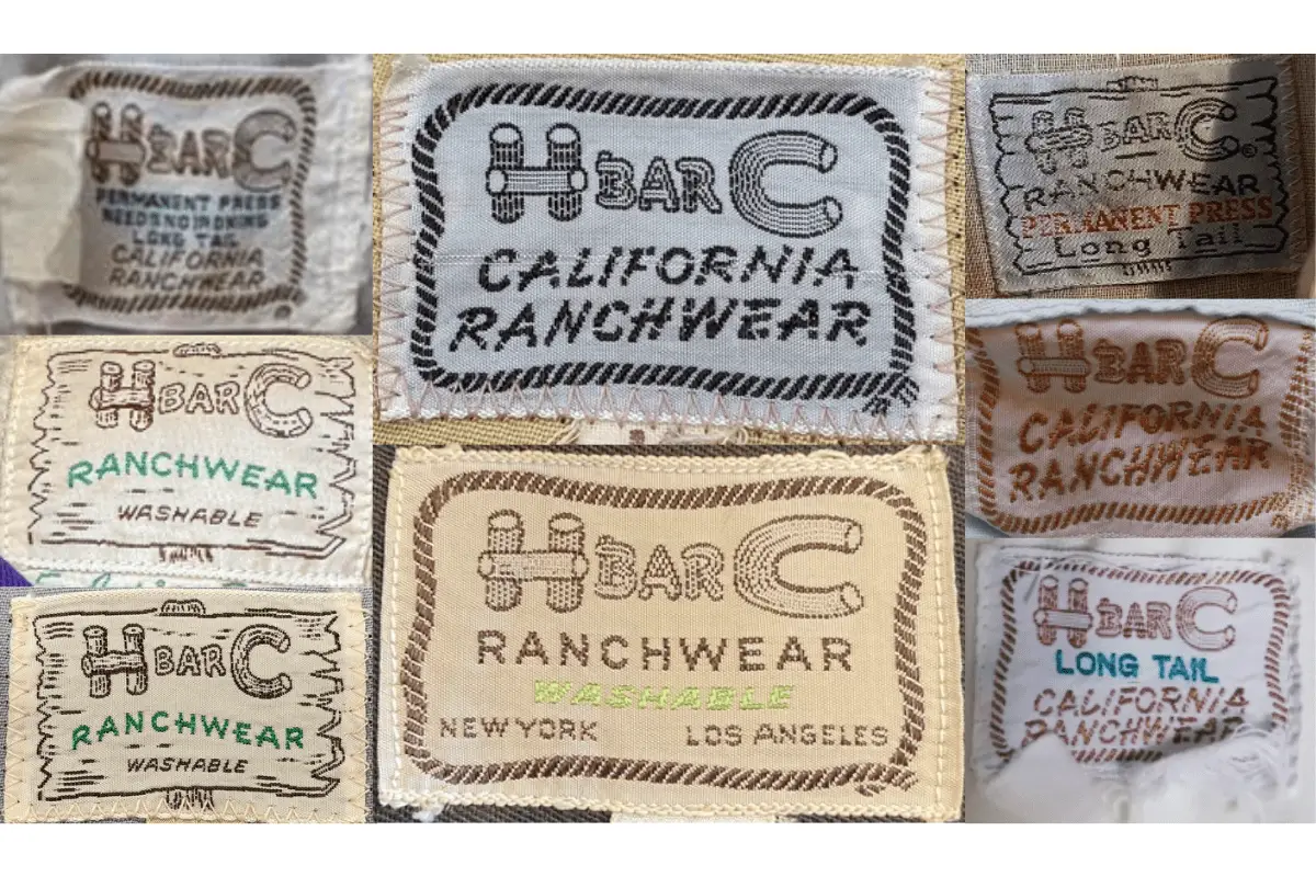 1950s H Bar C tags