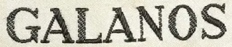 1950s to 1990s Galanos logo