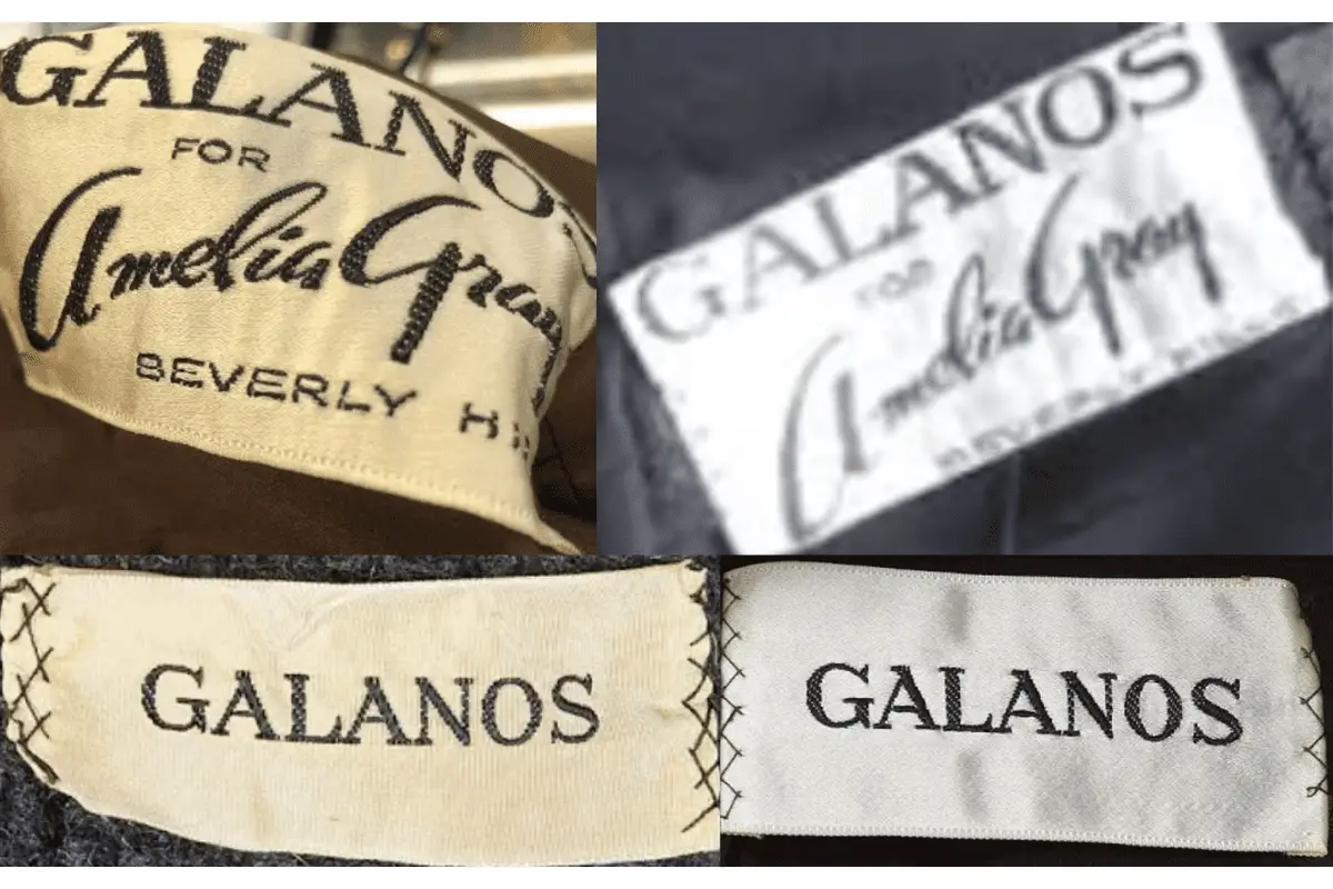 1960s Galanos tags