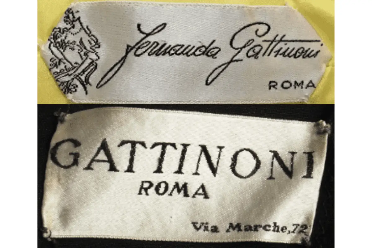 1960s Gattinoni tags