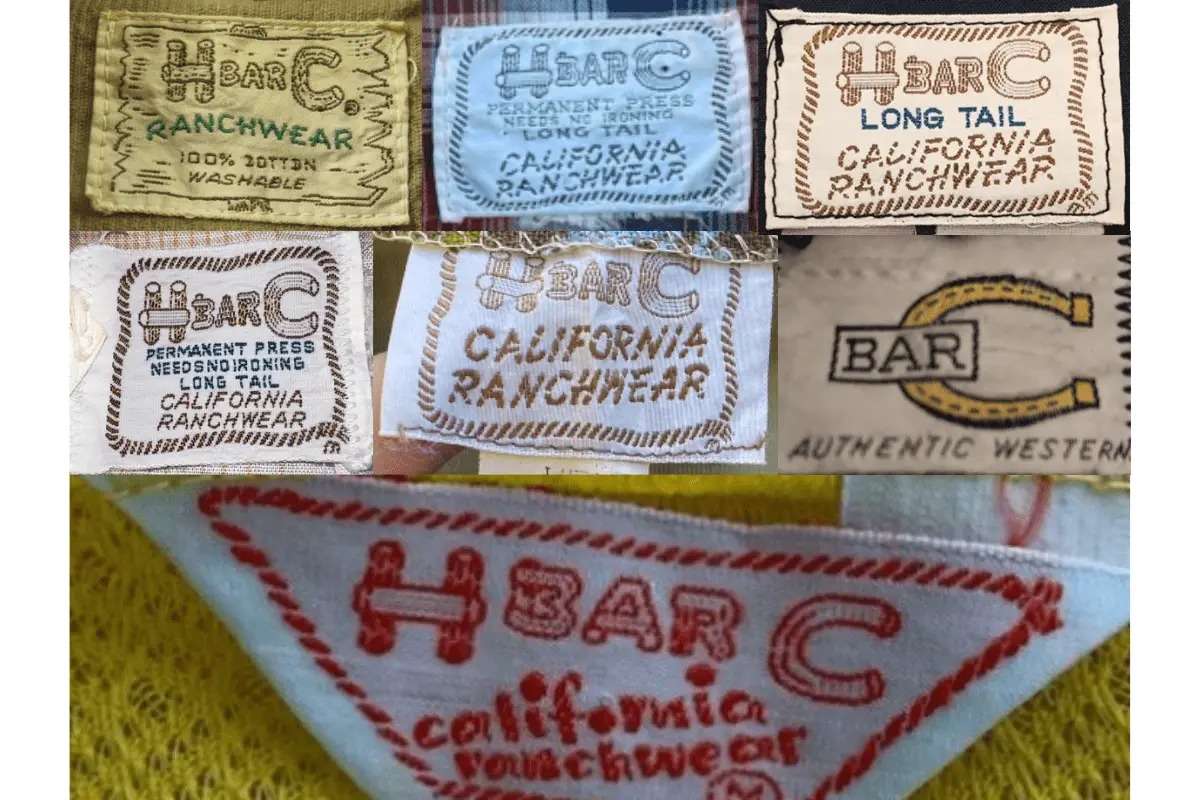 1960s H Bar C tags