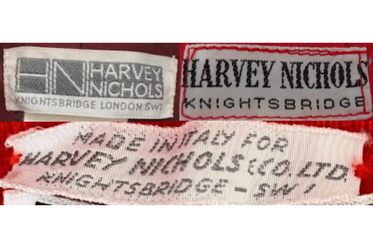 1960s Harvey Nichols tags