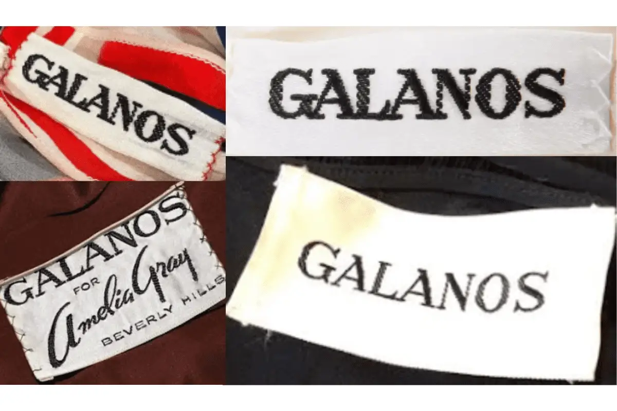 1970s Galanos tags