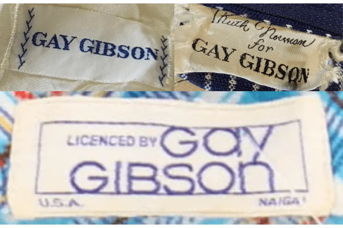 1970s Gay Gibson tags