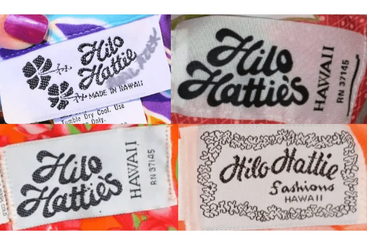 1970s Hilo Hatties tags