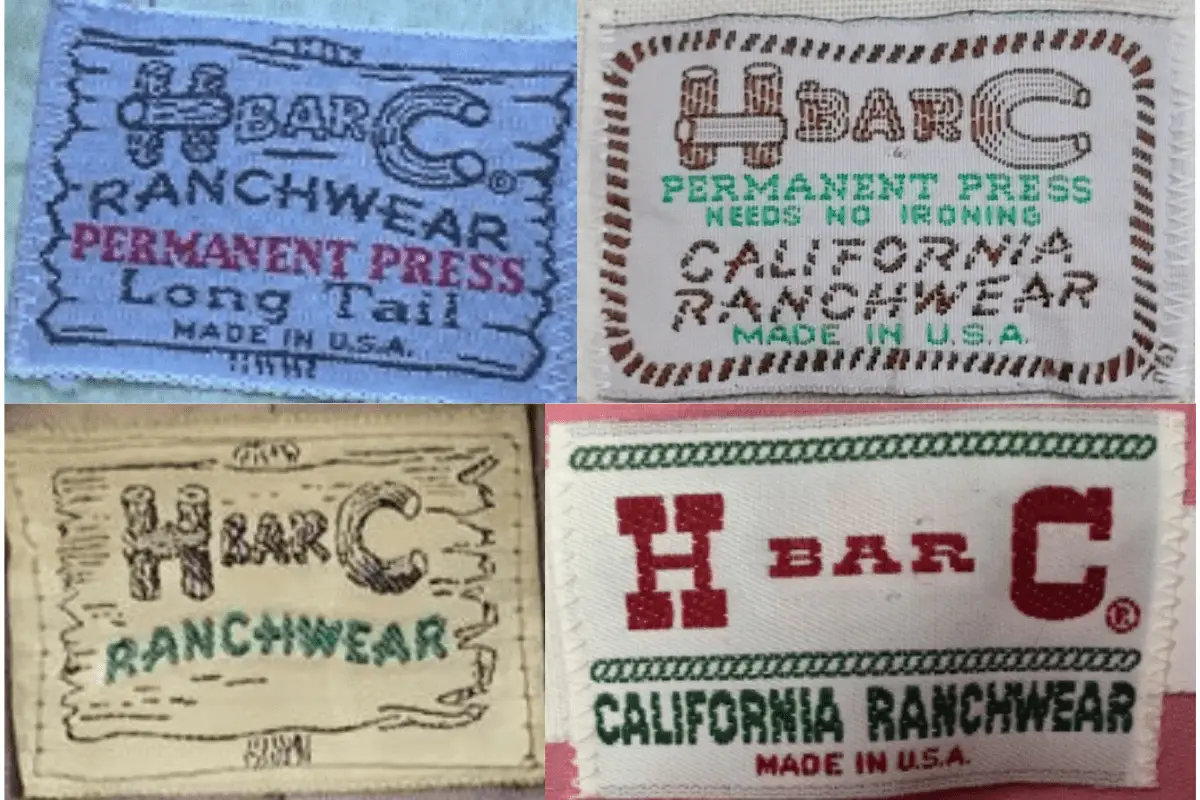 1980s H Bar C tags