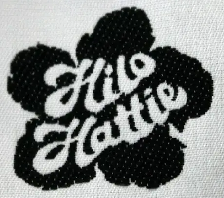 1980s to 2000s Hilo Hattie logo