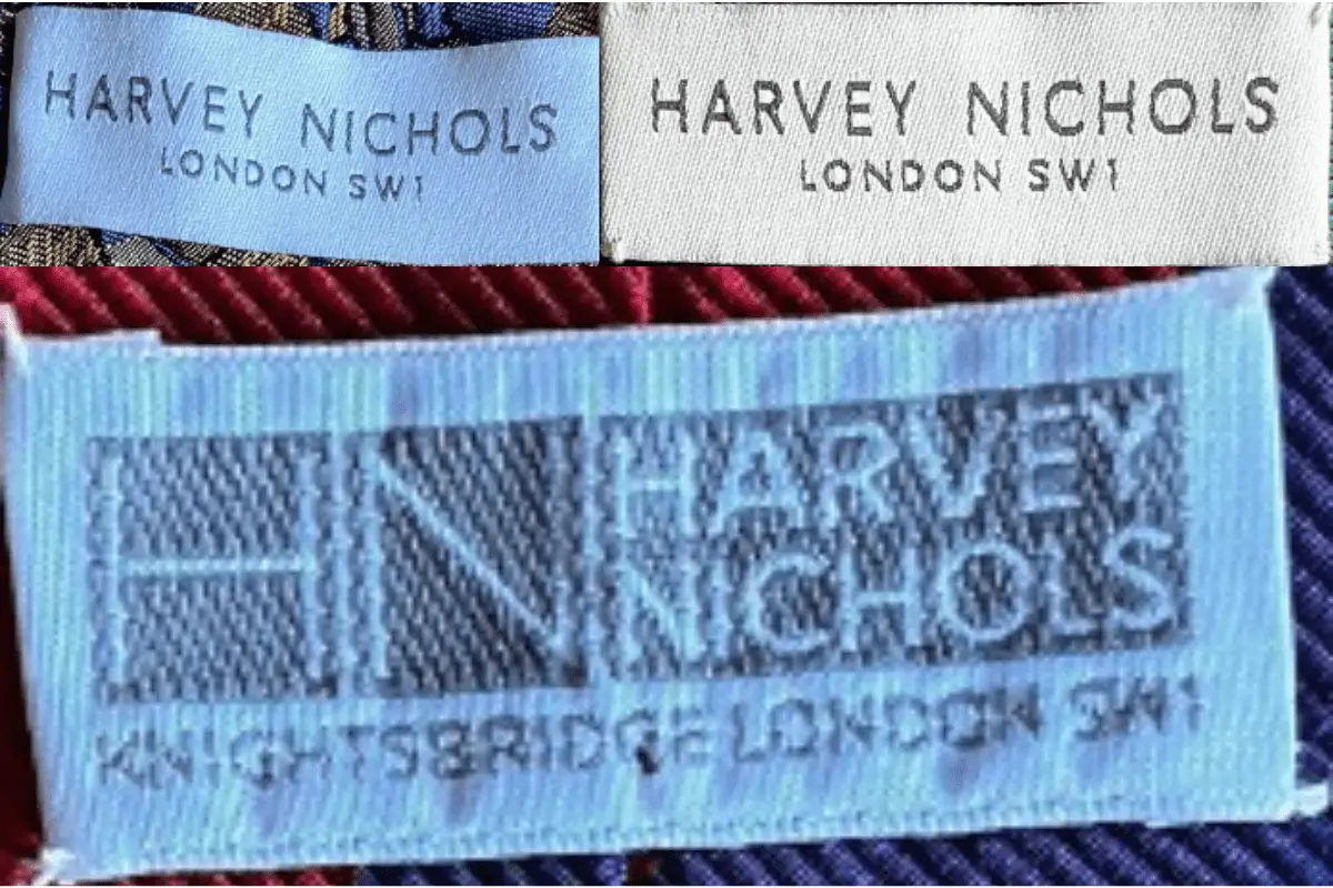 1990s Harvey Nichols tags