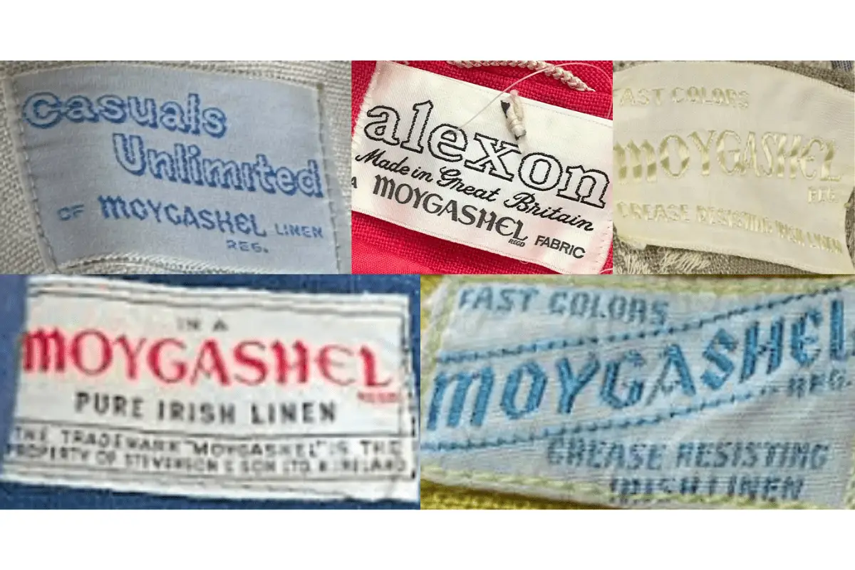 1960s Moygashel tags