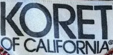 1970s to 1990s Koret of California logo