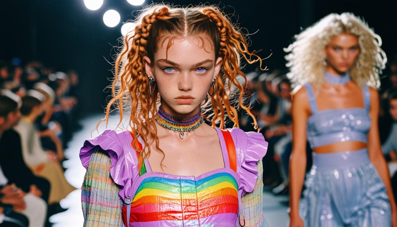 Chet Lo reintroduces crimping hairstyle at London Fashion Week