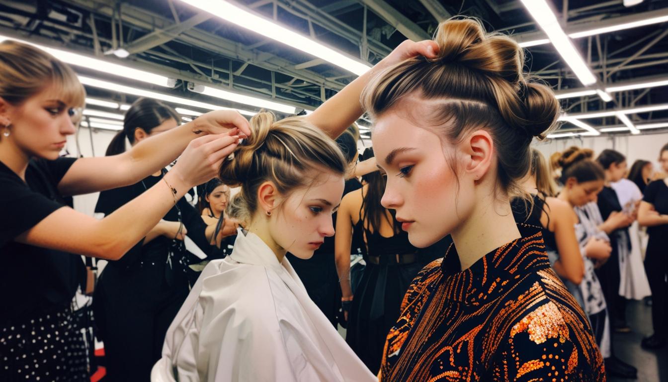 Behind the scenes at London Fashion Week with hairstylist Anna Cofone