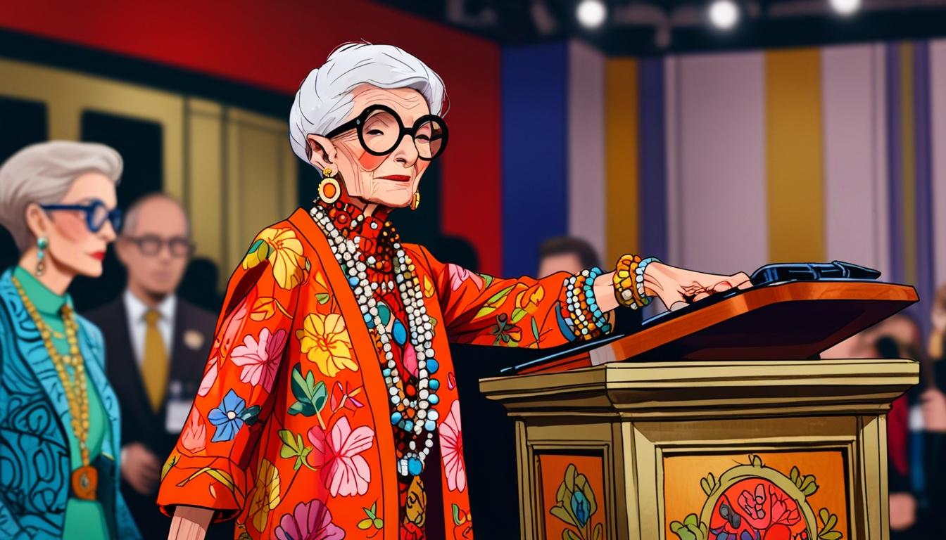 Fern Mallis honours Iris Apfel at Christie’s auction