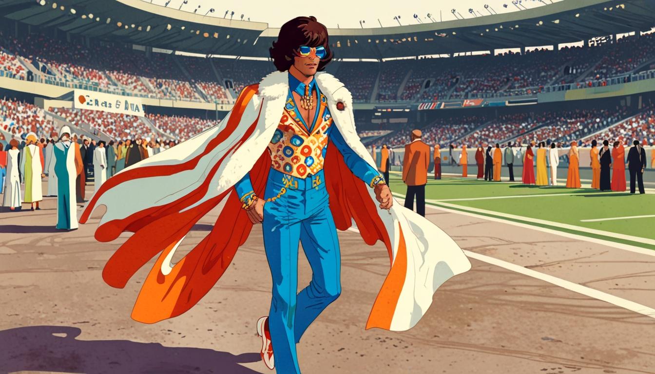 Travis Kelce dazzles before Super Bowl LIX with retro fashion statement