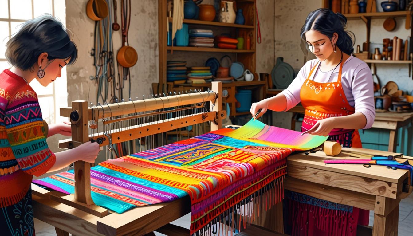 Karomi transforms traditional weaving into modern artistic expressions