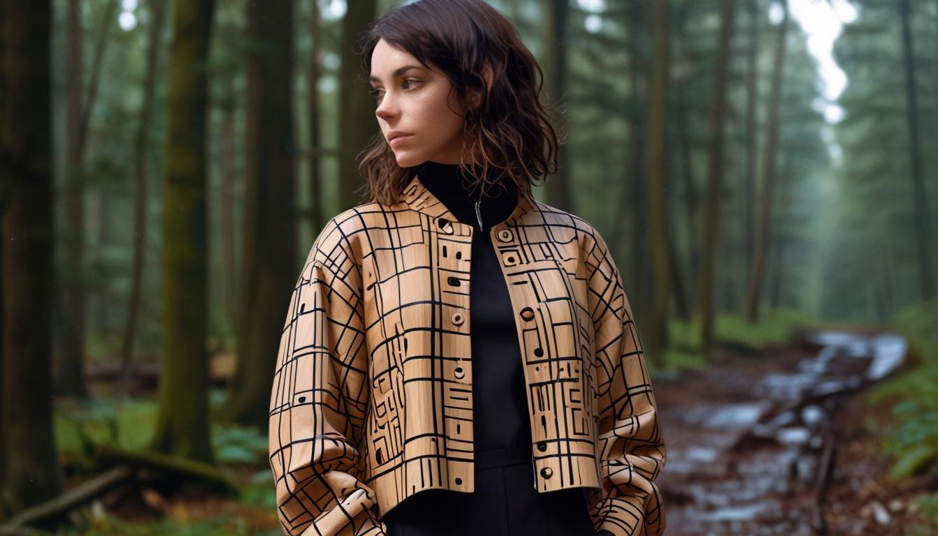 Vollebak unveils prototype wooden jacket blending nature and design