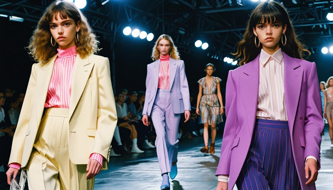 Stella McCartney merges sustainability with 1980s flair at fashion show