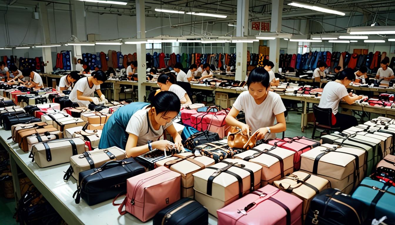 Guangdong authorities raid factory producing counterfeit Aupen handbags