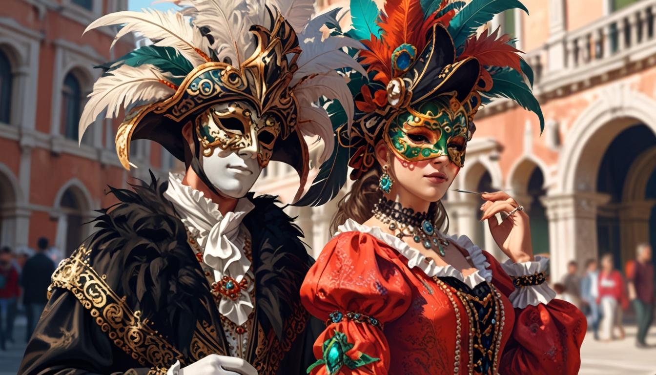 Emma Thompson dazzles at the Carnival of Venice with stunning costume